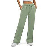 ATHMILE Womens Sweatpants 2026 Fall Baggy Wide Leg Sweatpant Fleece Lined Straight Leg Sweat Pants