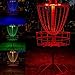 TiToeKi 2Pack Magnetic LED Lights for Flying Disc Golf Basket, Waterproof, Remote Control, Multi Colored-Glow Night Disc Golf (Basket Not Included)