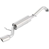 BORLA 11897 Axle-Back Perf. Exhaust Sys. for 2014-2019 Toyota Corolla S &amp; SE &amp; XSE &amp; Special Edition 1.8L 4 Cyl. T-304 Stainless S-Type Right Rear Exit Single 4.25" x 3.5" Oval Polished T-304 SS Tip