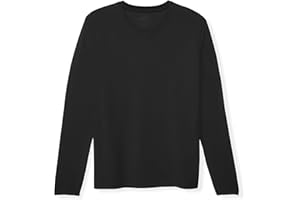 Tommy John Men's Second Skin Long Sleeve Sleep Shirt - Cool Comfortable Pajama Lounge Crew Neck T-Shirt