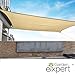Garden EXPERT 12'x16' Sun Shade Sail Sand Rectangle Canopy Sail Shade Cloth for Patio Garden Outdoor Backyard
