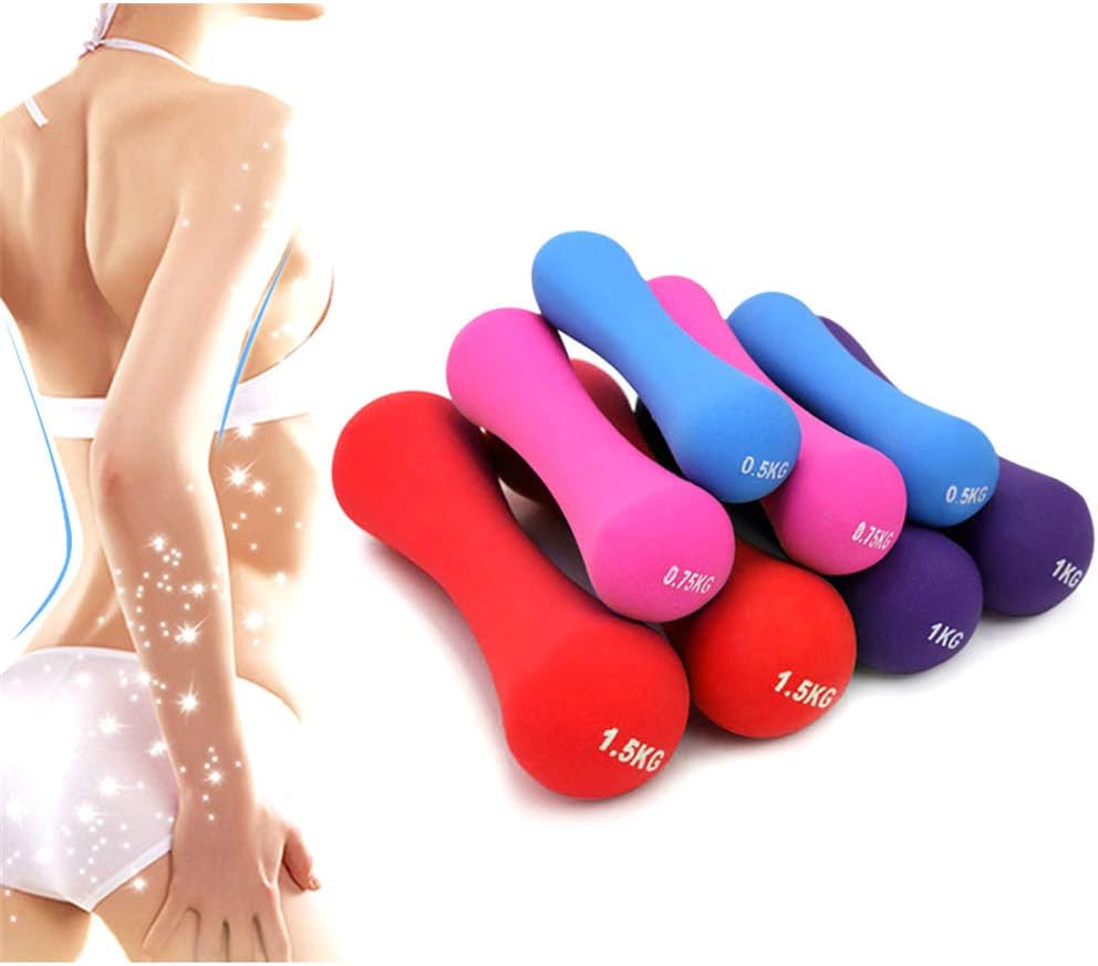 CATIDI Dumbells for Women Hand Weights Excellent Dumbbells Pair Weight Set Core Balance Dumbbells, Neoprene Bone Dumbbell Weights Strength Training Fitness Gym Dumbells Set