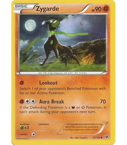 Amazon.com: Pokemon - Zygarde (53/124) - XY Fates Collide