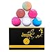 Joojoo Bath Bombs - SIX EXTRA LARGE 4.5 oz Ultra Lush Fizzy Bath Bombs Per Bath Bomb Kit-- Handmade In USA - Lavender, Moonlight & Roses, Cucumber Melon, Crazy Love, Petal Dance, Kiss Me