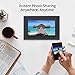Digital Picture Frame iDeaPLAY 10.1 inch WiFi Touchscreen Photo Frame with 8GB Storage Volume, 1280x800 HD Display, Gift Choice,Support Photo, Music, Calendar, Clock - Black