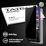 [Privacy Proof][Case Friendly] iPhone X, iPhone 10 Screen Protector, [Anti Spy] Tateguard iPhone X Tempered Glass Screen Protector [Easy Install] [Bubble Free] [Anti Scratch] with A Free Back Cover