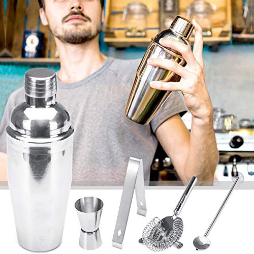 K&A Company Stainless Steel Cocktail Shaker Mixer Drink Bartender Martini Bar Set Kit