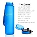 Tanluhu TALONITE Water Bottle with Leak Proof Flip Top Lid - 32 or 22 or 17 Oz - Eco Friendly & Non Toxic BPA Free Tritan Plastic Water Bottles for Gym Yoga Running Hiking Cycling and Camping