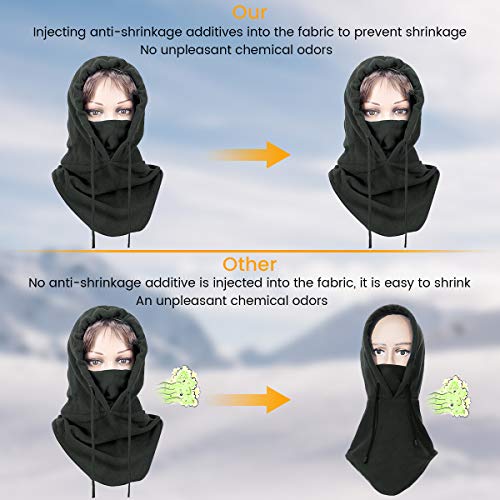 MOHOO Balaclava Face Mask Windproof Ski Mask Multifunction Balaclava Full Cover Mask Fleece Fabric for Cold Weather Winter Outdoor Sport Motorbike Skiing Snowboarding Mountain Camping Hiking