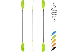 OCEANBROAD Adjustable Carbon Fishing Kayak Paddle - 94in/240cm-98in/250cm-102in/260cm Carbon Fiber Shaft Paddles Kayaking Fis