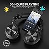 OneOdio-A70-Bluetooth-Headphones-Over-Ear-50-Hrs-Playtime-Stereo-WirelessWired-Headset-with-CVC60-Mic-Professional-Studio-Monitor-Mixing-Headphones-for-TVPCPhone OneOdio A70 Bluetooth Headphones Over Ear, 72 Hrs Playtime, Monitor Level Stereo Sound Quality, Foldable Wireless&Wired…
