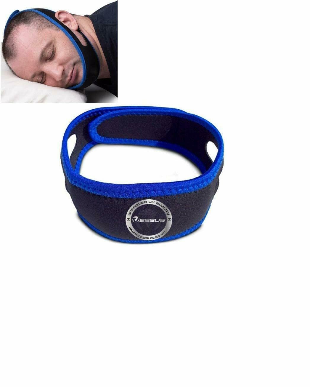 Vessus Anti Snoring Chin Strap, Adjustable Anti Snore Chin Strap, Snore Stopper, Anti-Snore Sleep Strap for Women and Men