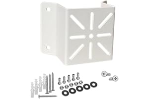 Space Saving For Security Camera Bracket for Corner Mounting Applications (White)