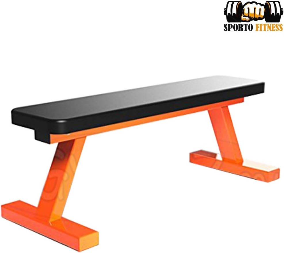 SPORTO Fitness Flat Bench Workout Utility Bench 2X4