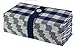 COTTON CRAFT Buffalo Plaid Cloth Napkins - Set of 12 Pure Cotton Gingham Check Table Napkin - Everyday Harvest Fall Holiday Dinner Napkin - Soft Washable Reusable Napkin -Oversized 20x20 Navy Blue