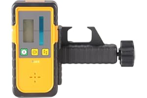 MOUNTLASER Digital Rotary Laser Receiver with Dual Display and Built-In Bubble Level, Compatible with All Green Rotary Lasers - Rod Clamp Included (Green Beam-RD-FT-G)