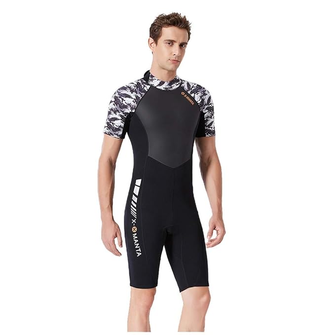  Milimieyik Unisex Short Sleeve Neoprene Wetsuit