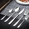 72-Piece Cutlery Set with Serving Utensils, Elegant Life Stainless Steel Flatware Silverware Set for 12, Tableware Eating Utensils, Dishwasher Safe