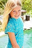Mahina Mermaid Swim Shirt, Aqua (Size 12)