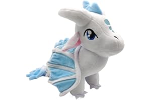 EASELR Wings of Fire Dragon Plush Toy Rainwing Dragon Stuffed Animals Pterosaur Plush Flying Dragon Pillow Plushies Gifts for Fans Kids Boys Girls (icewing)