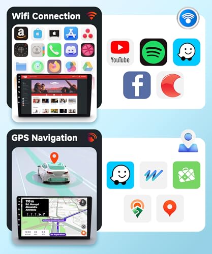 【2+64G】 Hodozzy Carplay Android Car Radio for Mercedes Benz B200 W169 W245 W639 W906 Sprinter B160 B170 Vito Viano, 9 Inch Touchsreen with Mirror Link/WiFi/GPS/RDS/FM/BT/USB