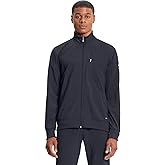 Cherokee Infinity Mens Zip Front Warm-Up Scrub Jacket, Modern Fit, 5 Pockets, Rib-Knit Panels Moisture Wicking - CK305A