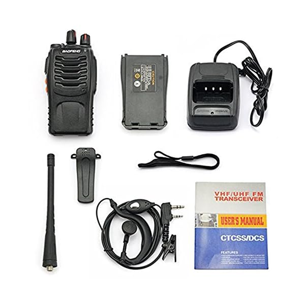 Nestling-2PCS-400-470-MHz-BaoFeng-Walkie-Talkie-Two-Way-Radio-Rechargeable-Long-Range-Headset-Headphone-Built-in-LED-Torch-BF-888spack-of-2