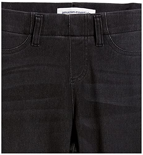 AMAZON ESSENTIALS WOMEN’S PULL-ON KNIT JEGGING (AVAILABLE IN PLUS SIZE), WASHED GREY, LARGE SHORT