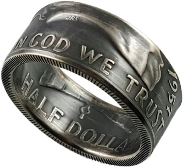 Franklin Silver Half Dollar Coin Ring