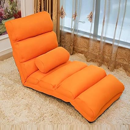 Lazy Couch Fabric Sofa Lounge Chair Color Orange Amazon