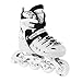 Kids Adjustable Inline Roller Blade Skates Scale Sports White Large Sizes for Ladies Teens Safe Durable Outdoor Featuring Illuminating Front Wheels 905
