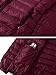 ZSHOW Women's Outwear Hooded New Down Coat Lightweight Packable Powder Pillow Down Jackets, Small, Wine Red