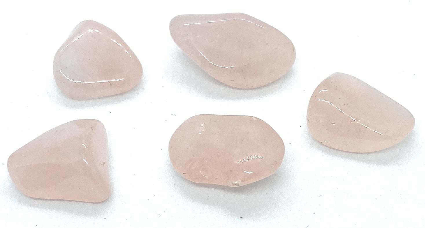 Rose Quartz Small Tumble Stone - 5 Pc