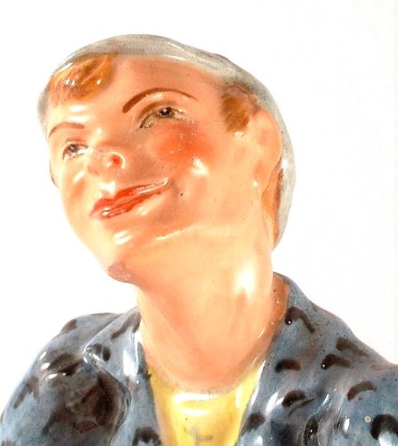c1920 Wedgwood & Co seaman playing a concertina figure