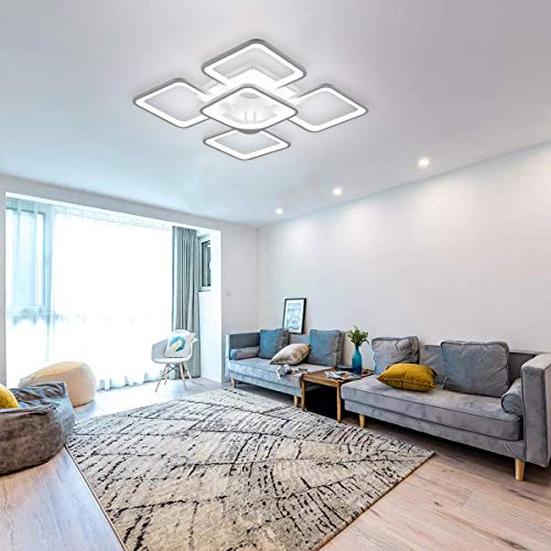 Modern Ceiling Light,LED Chandelier Flush Mount,Square Shape