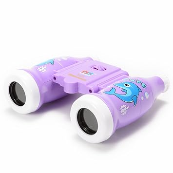 SaiDeng 6x25 Cola Bottle Style Binoculars Toy for Kids, Bird Watching, Hiking, Educational Learning, Kids Toy Gift