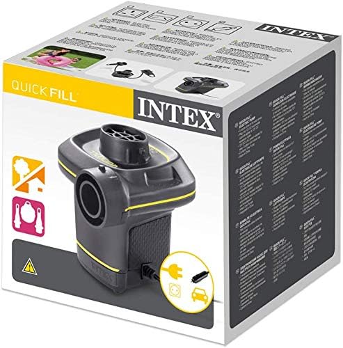 Intex 230 Volt Quick-Fill AC/DC Electric Pump (UK 3-pin Plug), Grey - Image 5