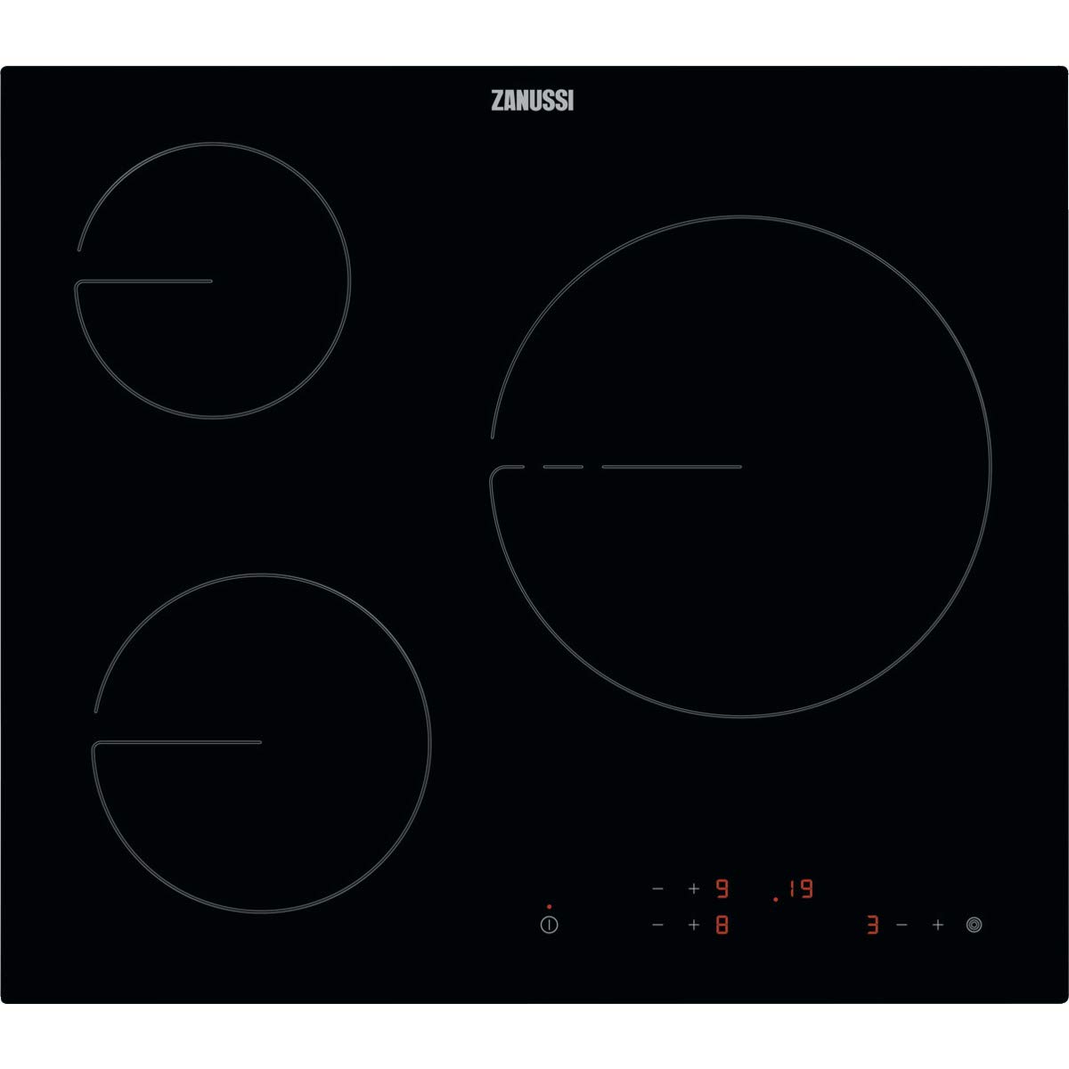 Zanussi-ZHRN639K-Placa-vitroceramica-3-zonas-de-coccion-Avisador-acustico-Bloqueo-de-seguridad-Indicador-de-calor