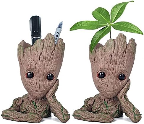 Guardians of The Galaxy Flowerpot Baby Groot Action Figures Cute Model Toy Pen Pot Best Christmas Gifts Hole Action Figures Model Toy