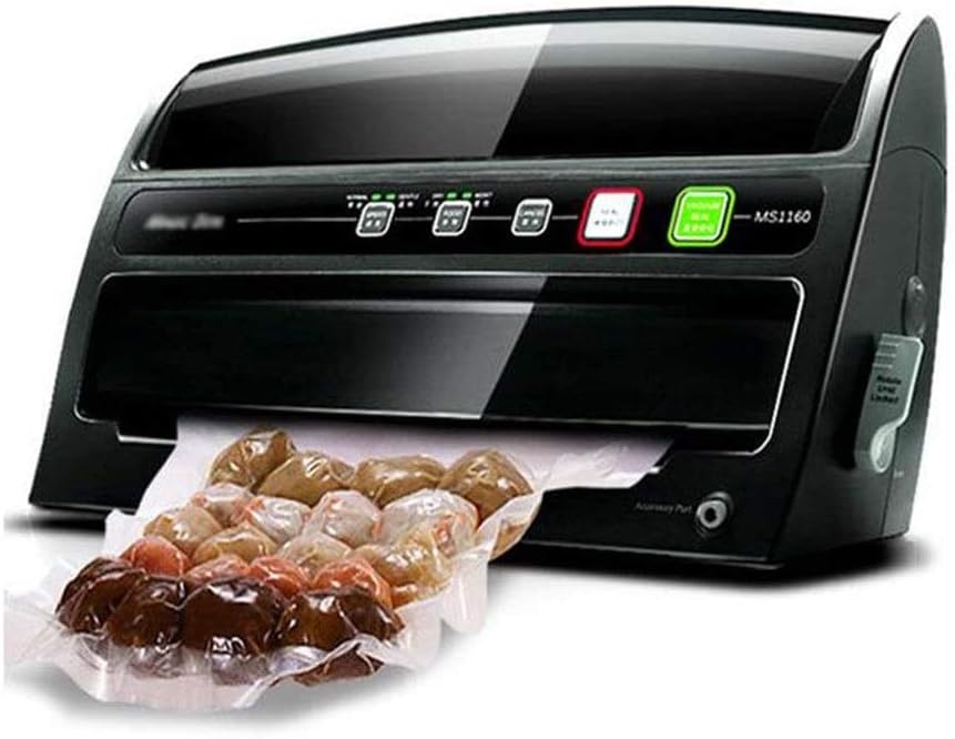 XXDTG Vacuum Packaging Machine，Air Sealing Machine for Food Preservation, Compact Design, Black