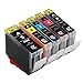 E-Z Ink (TM) Compatible Ink Cartridge Replacement For Canon PGI-5 PGI5 CLI-8 CLI8 (1 Black, 1 Cyan, 1 Magenta, 1 Yellow, 1 Small Black) 5 Pack PGI-5BK CLI-8C CLI-8M CLI-8Y CLI-8BK