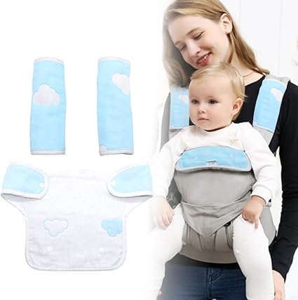 Amazon Maveek マビーか 抱っこ紐用よだれパッド胸当てよだれカバー両面用綿100 柔らかい肌触りハンドメイド6重ガーゼ吸湿速乾細菌防止ホック式で着脱便利可愛いお出かけ用品出産祝いベビーギフト男女共用 抱っこひも用よだれカバー ベビー マタニティ 通販