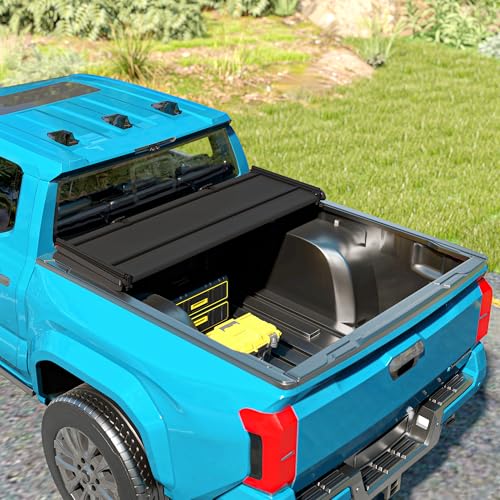 Outsunny 6.5'' Soft Tri-Fold Truck Bed Tonneau Cover, Fits 2002-2018 Dodge Ram 1500, 2003-2024 2500 3500, 2019-2024 Classic, 6.4ft Bed, Truck Bed Cover with Seal Strip, Black