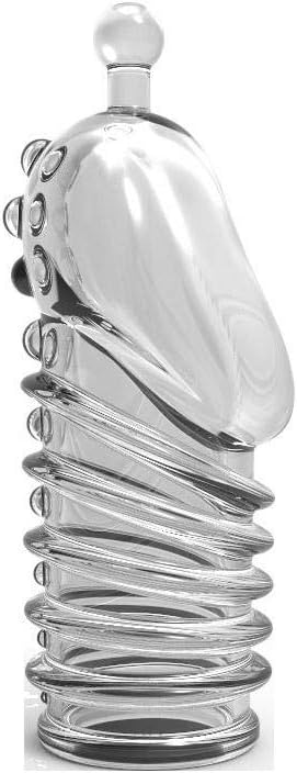 Iseedy Male Lock Ring for Delay Massaging Ring,Couple's Life Perfect Gift (Transparent)