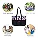 Diaper Bag,Kuoser 5 Pieces Polka Dot Diaper Bags Set Waterproof and Multi-Function Large Baby Diaper Bag Baby Bags for Mom and Dad with Changing pad,Great for Baby Shower Gift,Pink