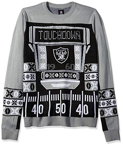 raiders light up sweater