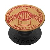 1920s Vintage Milk Bottle Design PopSockets Grip
