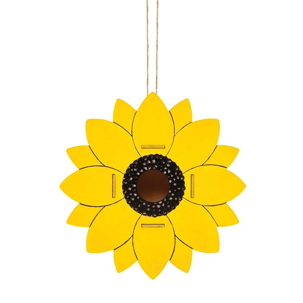 Baker Ross FE192 Sunflower Wooden Bird House Kits, Pack of 2 - Image 5