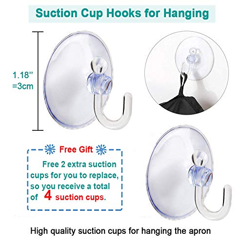 Beard Apron Beard Hair Catcher for Men Shaving Non-Stick Hair,with 4 Strong Suction Cups by Alicoco (black)