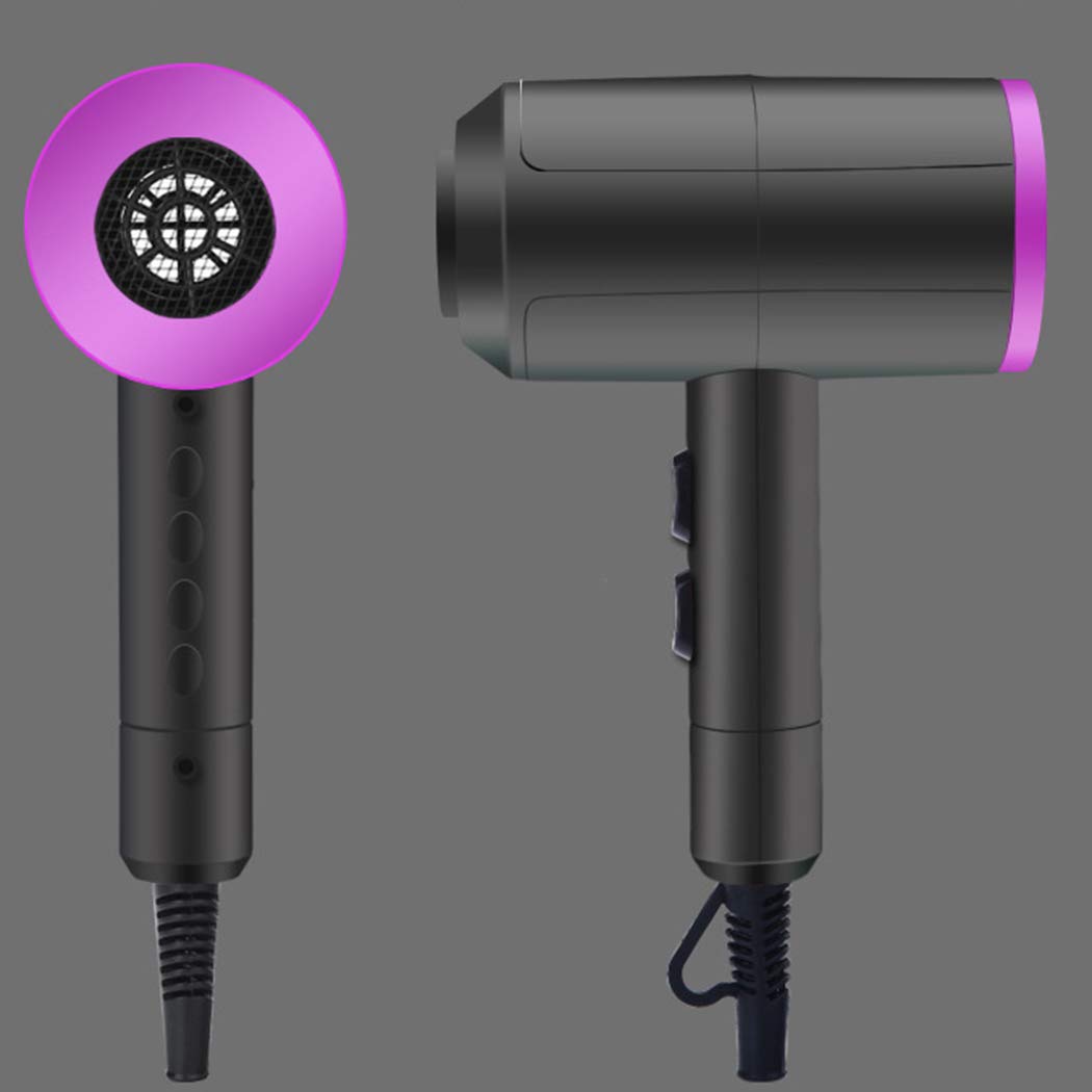 Thermostatic High Power Hair Salon Home Negative Ion Hot Cold Wind Mute Hair Dryer (Gray)